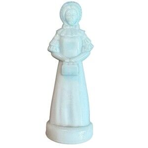 Vintage Degenhart Art‎ Glass Priscilla Doll Light Blue Marked D
